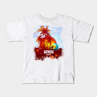 Bimini Bahamas Sunset Kids T-Shirt